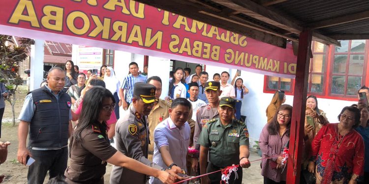 Polres Bolmong Launching Kampung Bebas Narkoba dan Miras