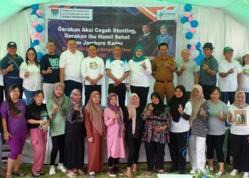 Bupati Boltim Hadiri Gerakan Aksi Cegah Stunting, Gerakan Ibu Hamil Sehat dan Jambore Kader di Lapangan Arjuna Purworejo