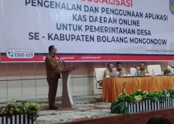 Pj Bupati Limi Buka Sosialiasi Aplikasi Kasda Online Untuk Desa di Bolmong