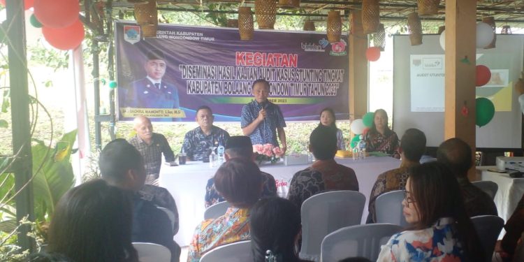 Dinas PPKB Boltim Gelar Diseminasi Hasil Kajian Audit Kasus Stunting Tingkat Kabupaten