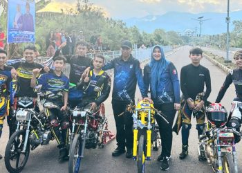 SSM Buka Kejurda Hero Drag Race dan Drag Bike KNPI Boltim