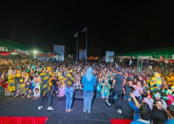 Ribuan Masyarakat Ikut Ramaikan Penutupan Jambore Pemuda KNPI Bolmong