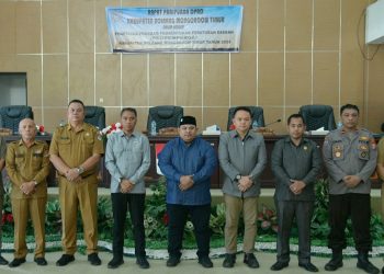 Bupati Boltim Hadiri Rapat Paripurna Penetapan Propemperda 2024