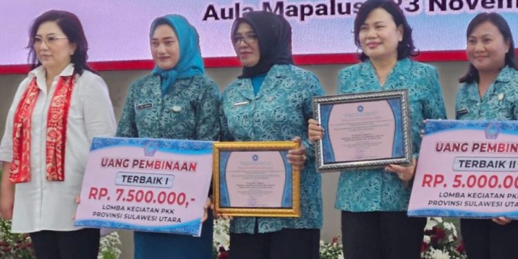 Desa Solimandungan Dua Terbaik I pada Lomba Aku Hatinya PKK Tingkat Provinsi Sulut