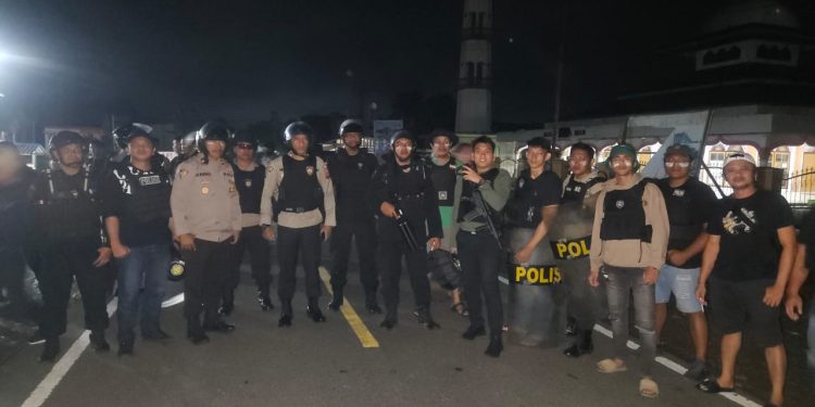 Polres Bolmong Gerak Cepat Terkait Blokade di Jalan AKD