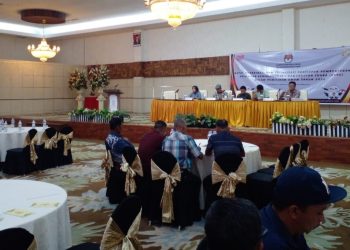 KPU Boltim Gelar Rakor dan Sosialisasi Persiapan Pembentukan KPPS dalam Pemilu 2024