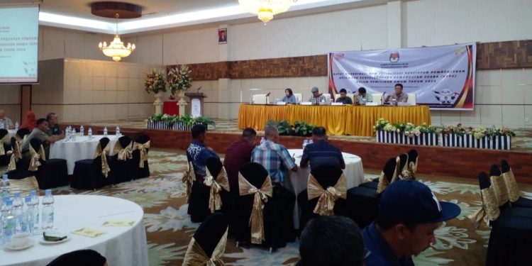 KPU Boltim Gelar Rakor dan Sosialisasi Persiapan Pembentukan KPPS dalam Pemilu 2024