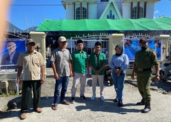 Pemdes Modayag II Bersama GP Ansor Boltim Lakukan Giat Penjagaan Ibadah Natal di GMIBM Modayag