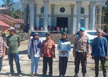 Pemdes Sumber Rejo Ikut Amankan Ibadah Natal
