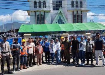 Pemdes Modayag Lakukan Giat Penjagaan Ibadah Natal