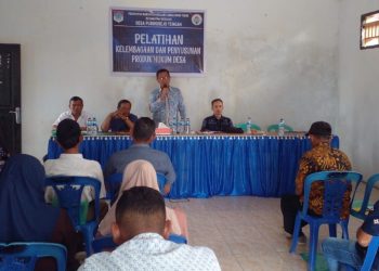 Pemdes Purworejo Tengah Gelar Pelatihan Kelembagaan dan Penyusunan Produk Hukum Desa