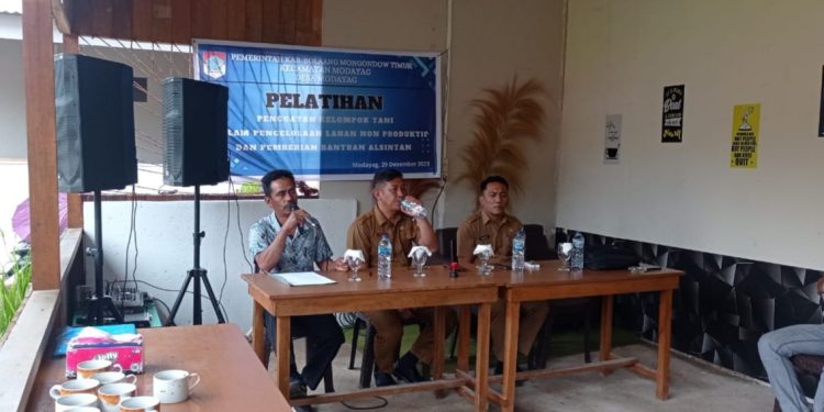 Pemdes Modayag Gelar Pelatihan Penguatan Kelompok Tani dalam Pengelolaan Lahan Non Produktif
