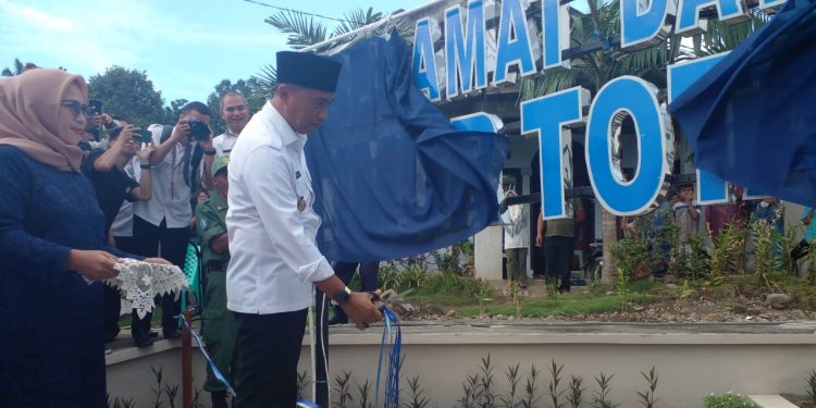 SSM Resmikan Gerbang Perbatasan Kabupaten Boltim-Kota Kotamobagu