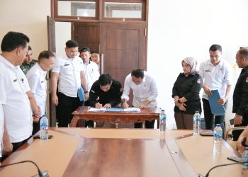 Pilkada Boltim 2024; KPU-Pemda Tandatangani NPHD