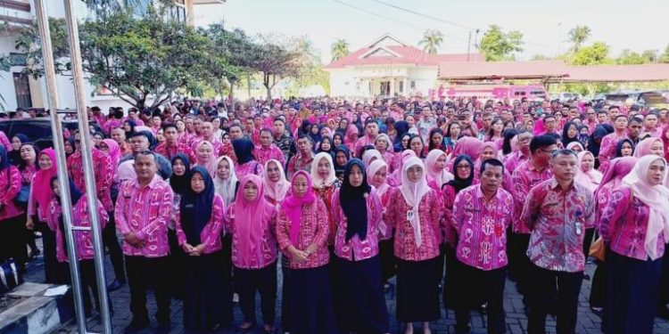 Pimpin Apel Perdana 2024, Ini Pesan Bupati Limi Mokodompit