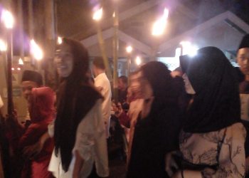 Sambut Bulan Penuh Ampunan, Pemdes Purworejo Tengah Bersama Masyarakat Gelar Pawai Obor