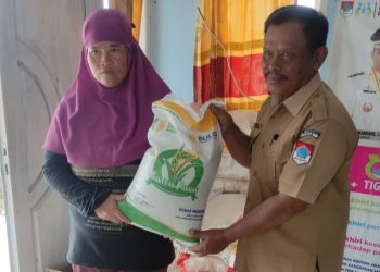 Jelang Ramadhan, Pemdes Purworejo Tengah Salurkan Bantuan Pangan Beras Tahap II