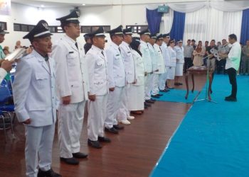 Bupati SSM Lantik 12 Pjs Sangadi, Ini Nama-nama Mereka