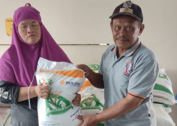 Di Bulan Suci Ramadhan, Pemdes Purworejo Tengah Salurkan Bantuan Pangan Beras Tahap III