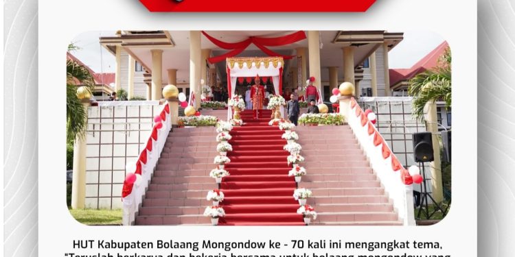 Bupati Limi Irup HUT Bolmong ke-70 