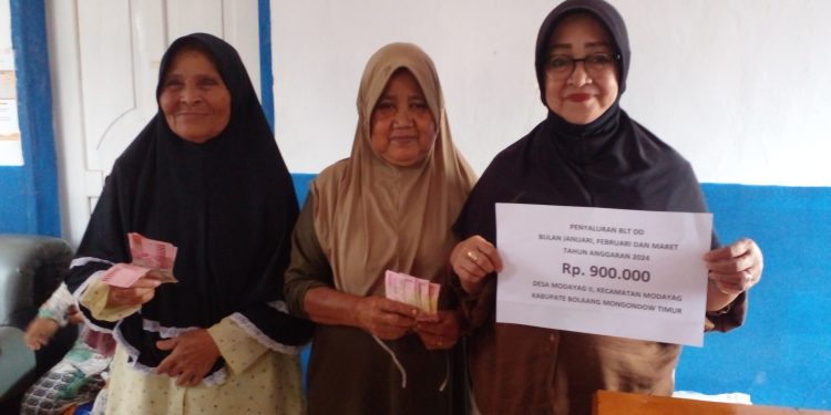 Jelang Hari Kemenangan, Pemdes Modayag II Salurkan BLT DD 2024 Tahap I