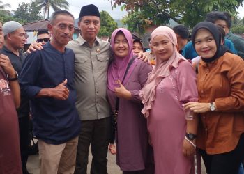 Momentum Halal Bihalal, Bupati SSM Silaturahmi dengan Masyarakat Kecamatan Modayag Barat