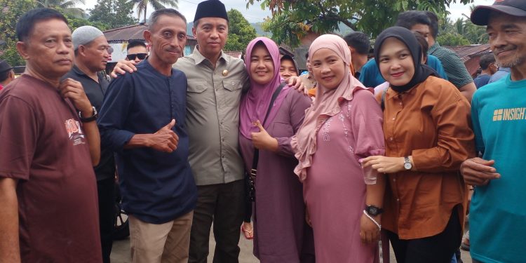 Momentum Halal Bihalal, Bupati SSM Silaturahmi dengan Masyarakat Kecamatan Modayag Barat