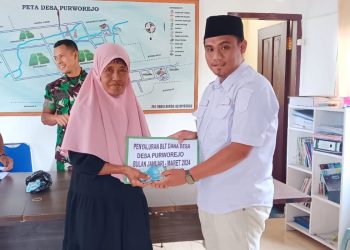 Jelang Hari Kemenangan, Pemdes Purworejo Salurkan BLT DD 2024 Tahap I