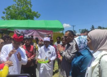 Bupati Limi Hadiri Perayaan Dharma Santi Umat Hindu di Dumoga