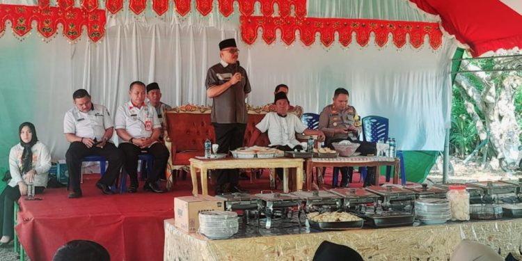 Bupati Limi Hadiri Halal Bihalal di Desa Motabang