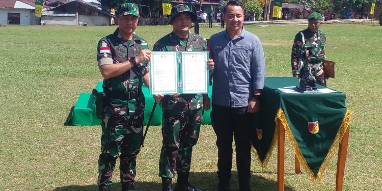 Pimpin Upacara Pembukaan TMMD ke-120, Bupati SSM Minta Jajarannya Bantu TNI Bangun Desa