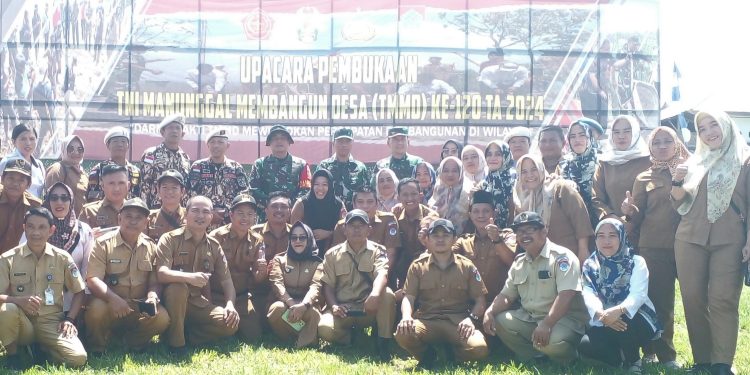 Hadiri Upacara Pembukaan TMMD ke-120, Pemdes Modayag III Siap Bantu TNI Bangun Desa