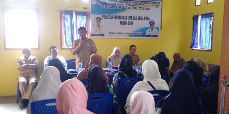Pertahankan Desa Mandiri, Pemdes Purworejo Timur Gelar Pemutakhiran Data IDM dan SDGs 2024