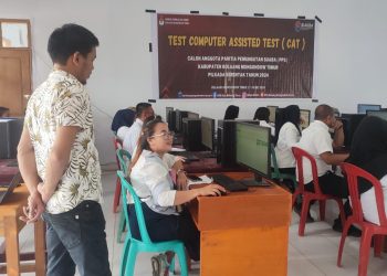 KPU Boltim Gelar Tes Tertulis Berbasis CAT Untuk Calon PPS Pilkada 2024