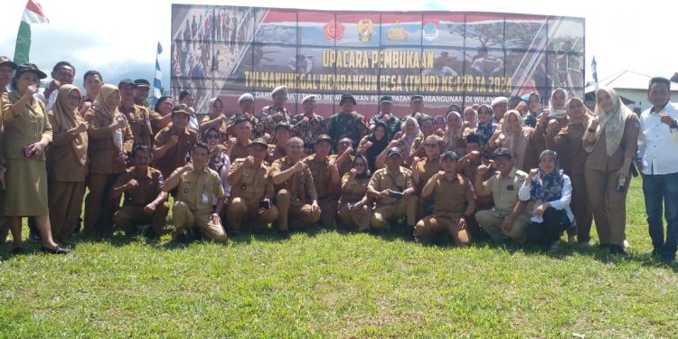 Hadiri Upacara Pembukaan TMMD ke-120, Pemdes Modayag III Siap Bantu TNI Bangun Desa