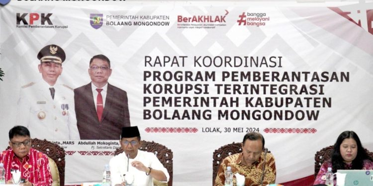 Pemkab Bolmong Rakor dengan KPK