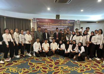Lantik 243 Anggota PPS, Begini Pesan Ketua KPU Boltim