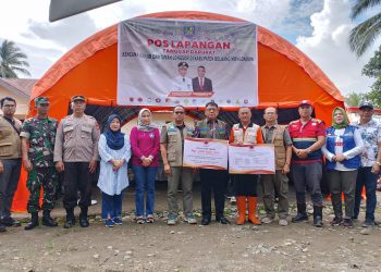 Pj Bupati Bolmong dampingi Tim BNPB Turun ke Lokasi Bencana