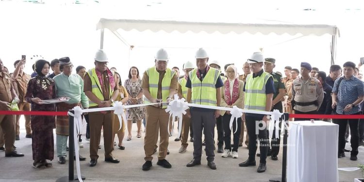 Didampingi Sekda Bolmong, Wagub Steven Kandouw Resmikan Corn Drying Mill