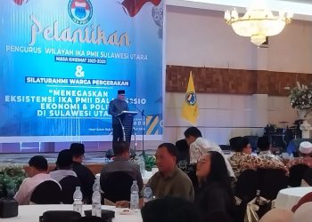 Limi Mokodompit Wakili Gubernur Sulut Hadiri Pelantikan PW IKA PMII