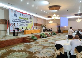 Pj Bupati Bolmong Buka Sosialiasi Pendampingan Hukum Kepala Desa