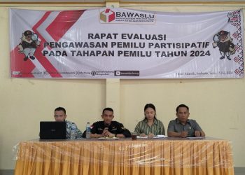 Bawaslu Bolmong Gelar Evaluasi Pengawasan Partisipatif Tahapan Pemilu 2024