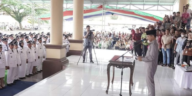 Kukuhkan 193 Sangadi, Pj Bupati Bolmong Sampaikan Pesan ini