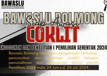 Bawaslu Bolmong Awasi Pemutakhiran Data Pemilih
