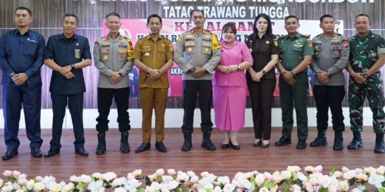 Pj Bupati Bolmong Hadiri Kenal Pamit Kapolres