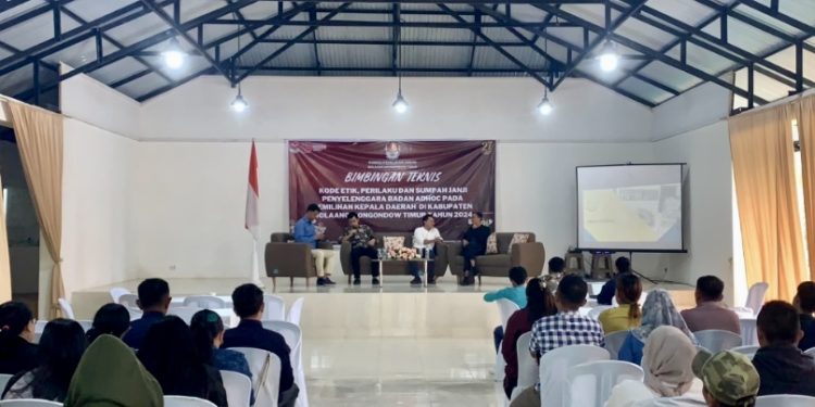 KPU Boltim Gelar Bimtek Penanganan Pelanggaran Kode Etik Badan Adhoc Pilkada Tahun 2024