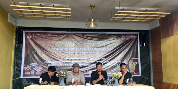 KPU Boltim Gelar Media Gathering Untuk Sukseskan Pilkda Tahun 2024