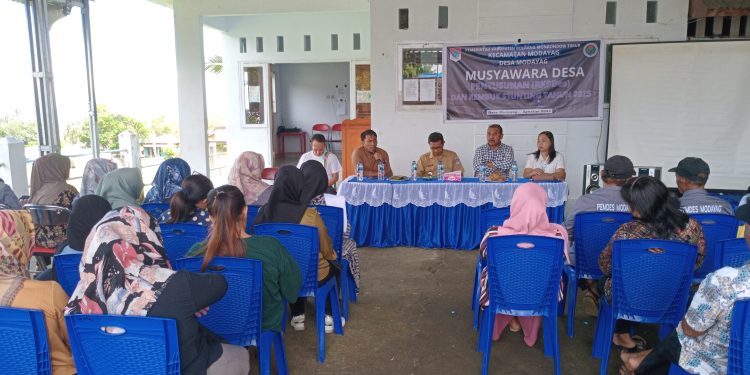 Susun RKPDes 2025 dan Rembuk Stunting, Pemdes Modayag Gelar Musdes