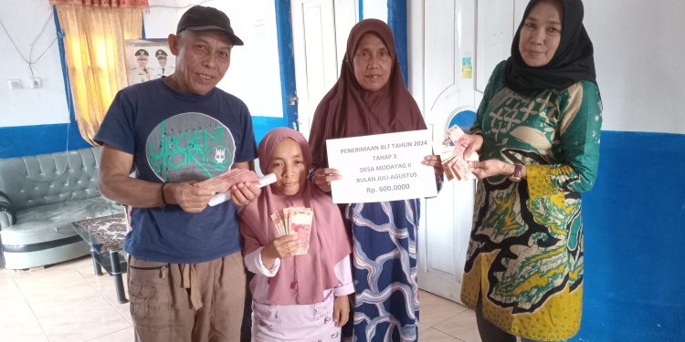 Pemdes Modayag II Salurkan BLT DD 2024 Tahap III