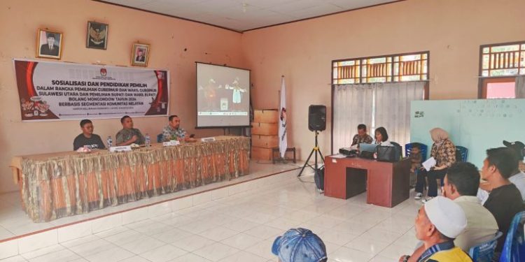 Tingkatkan Partisipasi Pemilih, KPU Bolmong Sosialiasi Pemilu bagi Nelayan